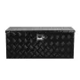 Heavy Duty Aluminum Truck Bed Tool Box, Stripes Plated Tool Box with Sliding Shelf, Side Handle, Lock & Keys, Storage Toolbox Ch