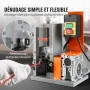 Automatic Wire Stripping Machine, 1.5mm-30mm Electric Motorized Cable Stripper, 180W, 18.3 m/min Wire Peeler with Visible Stripp