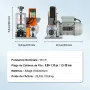 Automatic Wire Stripping Machine, 1.5mm-30mm Electric Motorized Cable Stripper, 180W, 18.3 m/min Wire Peeler with Visible Stripp