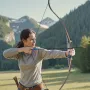 Recurve bue- og pilesæt, 60 tommer trænedtagningsbuer