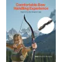 Recurve Bow and Arrows Kit, 60 inch Wooden Takedown Bows, Right Handed Ergonomic Archery Recurve Bow Package, Longbow for Outdoo