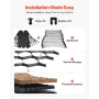 Gravel Grid, 2 Inch Depth, 32.81 x 9.84 FT / 10000 x 3000 mm, 1880 LBS Per Sq ft Grass Ground Retainer, Permeable Geo Grids Driv