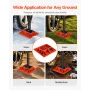 High Lift Jack Base and Handle Keeper, 295 x 295 mm Off Road Jack Stand Base with 7000 Pound Capacity, Heavy-Duty Farm Jacks Sup