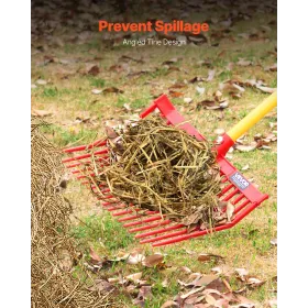 VEVOR 6PCS Manure Fork Replacement Head, 18 Angled Tines Horse Manure Fork Head, Durable Plastic Pitchfork Heads, Horse Mulch Ra