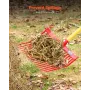 6PCS Manure Fork Replacement Head, 18 Angled Tines Horse Manure Fork Head, Durable Plastic Pitchfork Heads, Horse Mulch Rake for