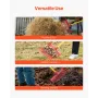 6PCS Manure Fork Replacement Head, 18 Angled Tines Horse Manure Fork Head, Durable Plastic Pitchfork Heads, Horse Mulch Rake for