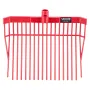 6PCS Manure Fork Replacement Head, 18 Angled Tines Horse Manure Fork Head, Durable Plastic Pitchfork Heads, Horse Mulch Rake for