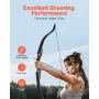 Recurve bue- og pilesæt, 60 tommer trænedtagningsbuer
