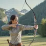 Recurve bue- og pilesæt, 60 tommer trænedtagningsbuer