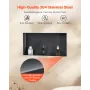 Shower Niche, 33.0 x 63.5 x 10.2 cm Frameless Recessed Wall Niche, Heavy-duty Stainless Steel Modern Shampoo Storage Organizer, 