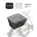 Bagcykelkurv Wire Mesh Bicycle Basket With Cargo Net vandtæt dækning