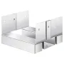 6x6 Post Base 10 Pcs, Inner Size 5.49x5.57inch/139.5x141.5mm Concrete Post Anchor, Heavy-Duty Zinc-Plated Carbon Steel Posts Bra