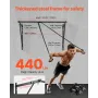 Pull Up Bar, 50 in Width Wall Mounted Pull Ups, Adjustable Depth 22" or 30" from Wall, Heavy Duty Steel Upper Body Workout Bars,