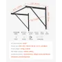 Pull Up Bar, 50 in Width Wall Mounted Pull Ups, Adjustable Depth 22" or 30" from Wall, Heavy Duty Steel Upper Body Workout Bars,