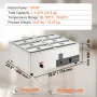 Commercial Electric Food Warmer Countertop Buffet 6*8 Qt Pan Bain Marie