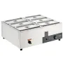 Commercial Electric Food Warmer Countertop Buffet 6*8 Qt Pan Bain Marie