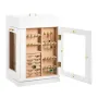 Jewelry Box, 360° Rotating Jewelry Organizer with Magnetic Door, Acrylic Window and Built-in 4 Necklace Hooks, Spacious Storage 
