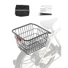Rear Bike Basket Metal Wire Bicycle Basket Reflective Tail Light Cover