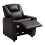 Kids Reclining Chair, Toddler Recliner with Cup Holder, 101° to 121° Adjustable Backrest, Easy-to-Clean PU Leather Recliner Couc