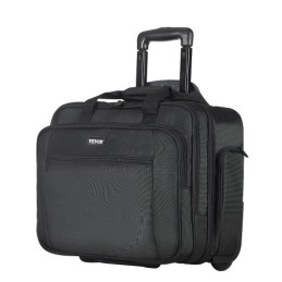Rolling Laptop Bag 17.3 Inch Wheeled Computer Bag for Women & Men Black