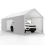 VEVOR Carport, 10 x 20 FT Outdoor Car Canopy, Potable Carport with Removable Sidewalls & Door, Heavy Duty Car Shelter, UV-Resist