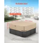 Outdoor Hot Tub Cover, 95x95x20in/2413x2413x508mm Weatherproof & Waterproof Hot Tub Cover Protector, 600D Heavy Duty Oxford Fabr