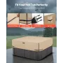 VEVOR Outdoor Hot Tub Cover, 95x95x20in/2413x2413x508mm Weatherproof & Waterproof Hot Tub Cover Protector, 600D Heavy Duty Oxfor