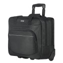 Rolling Laptop Bag 15.6 Inch Wheeled Computer Bag for Women & Men Black
