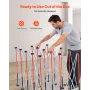 Portable Folding Workstand, 2455 x 1260 mm Collapsible Workbench, 2724 kg Weight Capacity, No Assembly Foldable Work Stand with 