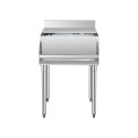 Commercial Ice Bin 61.6 L Underbar Ice Bin with Sliding Lid for Kitchens