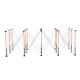 Portable Folding Workstand, 2455 x 1260 mm Collapsible Workbench, 2724 kg Weight Capacity, No Assembly Foldable Work Stand with 