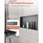 Shower Niche, 33.0 x 63.5 x 10.2 cm Recessed Wall Niche, Heavy-duty Stainless Steel Modern Soap & Shampoo Storage Organizer, Sea
