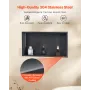 Shower Niche, 33.0 x 63.5 x 10.2 cm Recessed Wall Niche, Heavy-duty Stainless Steel Modern Soap & Shampoo Storage Organizer, Sea