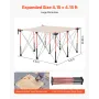 Portable Folding Workstand, 1264 x 1264 mm Collapsible Workbench, 1589 kg Weight Capacity, No Assembly Foldable Work Stand with 