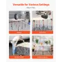 Portable Folding Workstand, 1264 x 1264 mm Collapsible Workbench, 1589 kg Weight Capacity, No Assembly Foldable Work Stand with 