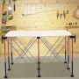 VEVOR bærbart sammenklappeligt arbejdsbord, 1264 x 1264 mm sammenklappeligt arbejdsbord, 1589 kg Vægtkapacitet, ingen montering