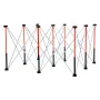Portable Folding Workstand, 1264 x 1264 mm Collapsible Workbench, 1589 kg Weight Capacity, No Assembly Foldable Work Stand with 