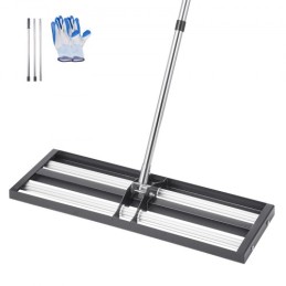 30x10in Lawn Leveling Rake with 83.9 in Adjustable Handle for Yard Garden