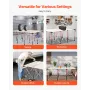 VEVOR Portable Folding Workstand, 1865 x 1261 mm Collapsible Workbench, 2041 kg Weight Capacity, No Assembly Foldable Work Stand