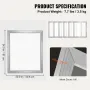 Screen Printing Kit, 6 stykker Aluminium Silkeskærmtryksrammer