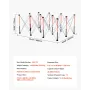 Portable Folding Workstand, 1865 x 1261 mm Collapsible Workbench, 2041 kg Weight Capacity, No Assembly Foldable Work Stand with 