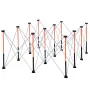 Portable Folding Workstand, 1865 x 1261 mm Collapsible Workbench, 2041 kg Weight Capacity, No Assembly Foldable Work Stand with 