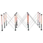 Portable Folding Workstand, 1865 x 1261 mm Collapsible Workbench, 2041 kg Weight Capacity, No Assembly Foldable Work Stand with 
