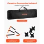 Portable Folding Workstand, 2445 x 1255 mm Collapsible Workbench, 2724 kg Weight Capacity, No Assembly Foldable Work Stand with 