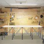 Portable Folding Workstand, 2445 x 1255 mm Collapsible Workbench, 2724 kg Weight Capacity, No Assembly Foldable Work Stand with 