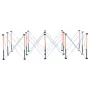 Portable Folding Workstand, 2445 x 1255 mm Collapsible Workbench, 2724 kg Weight Capacity, No Assembly Foldable Work Stand with 
