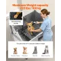 VEVOR 96.5 cm Stainless Steel Dog Washing Station, Pet Grooming Tub with Hot & Cold Faucet, Showerhead, Home Wash Sink, Fits Sma