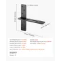 T Shelf Brackets 2 Pcs, 200 lbs/90 kg Weight Capacity, 12x2.89x12 in / 304.8x73.5x304.8 mm, Solid Steel Heavy Duty Brackets for 