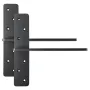 VEVOR T Shelf Brackets 2 Pcs, 200 lbs/90 kg Weight Capacity, 12x2.89x12 in / 304.8x73.5x304.8 mm, Solid Steel Heavy Duty Bracket