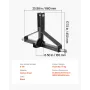 3 Point Trailer Hitch with 2 in Receiver, 3pt Quick Hitch Attachment for Category 1 Tractor, 3000lbs Capacity, Tow Drawbar Adapt